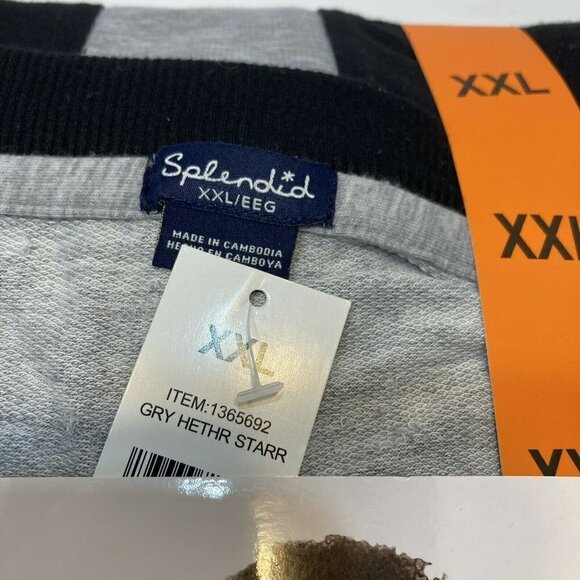 Splendid 2pc Gray Heather Star Pajama  Leisure Jogger Set - Picture 3 of 5